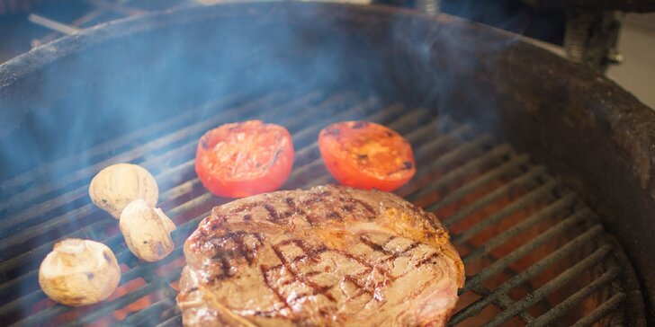 Grilovaný Rib Eye steak v grillbare Podlavice