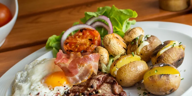 Grilovaný Rib Eye steak v grillbare Podlavice