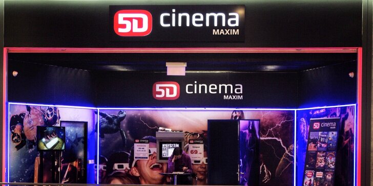 Neopakovateľná akcia! Vstup do vzrušujúceho 5D kina - nové filmy, obzvlášť nízka cena!
