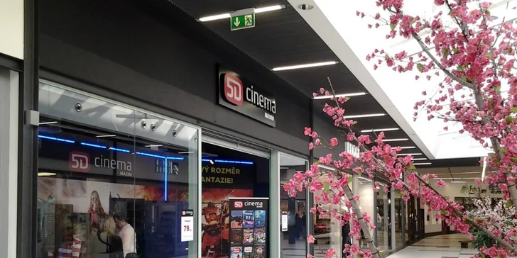 Neopakovateľná akcia! Vstup do vzrušujúceho 5D kina - nové filmy, obzvlášť nízka cena!
