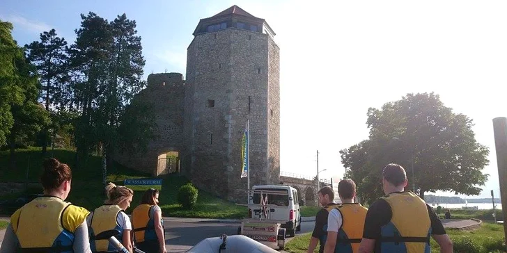 Splav rieky Dunaj z Hainburgu do Bratislavy v lete 2017
