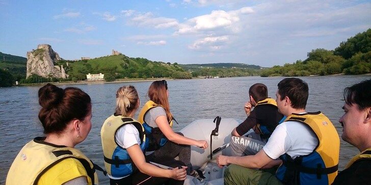 Splav rieky Dunaj z Hainburgu do Bratislavy v lete 2017