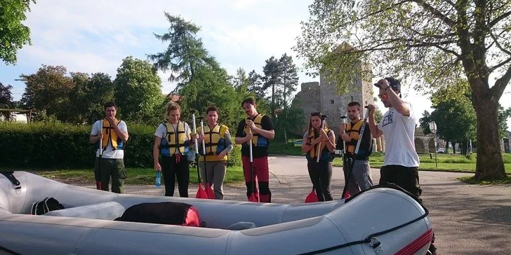 Splav rieky Dunaj z Hainburgu do Bratislavy v lete 2017
