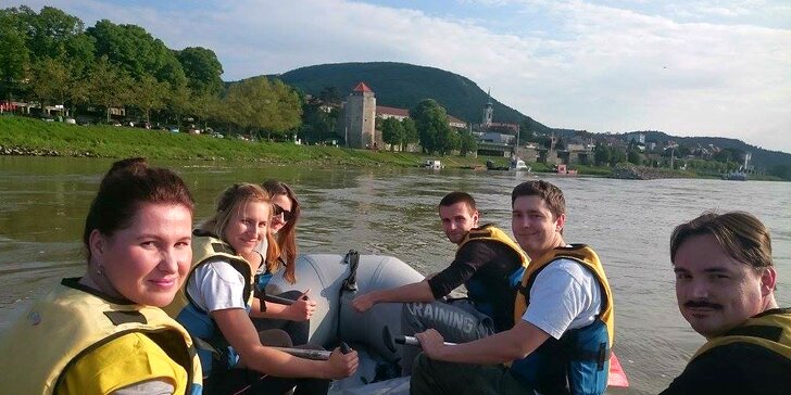 Splav rieky Dunaj z Hainburgu do Bratislavy v lete 2017