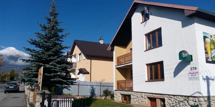 Pobyt v srdci Vysokých Tatier v Penzióne Alex, Nová Lesná