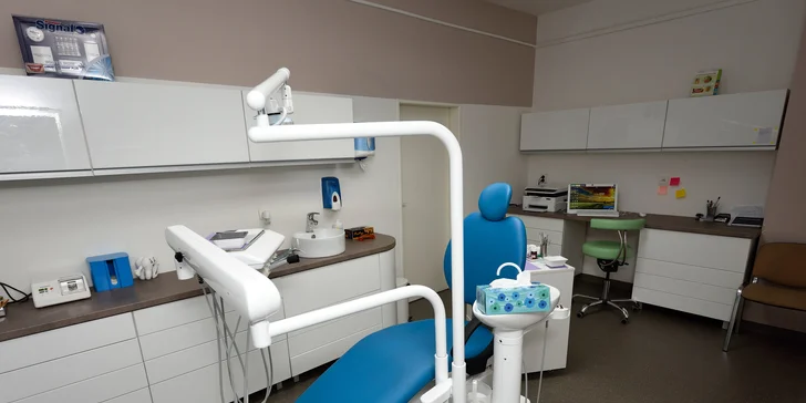 Kompletná dentálna hygiena aj s možnosťou pieskovania pre deti i dospelých alebo šetrné bielenie