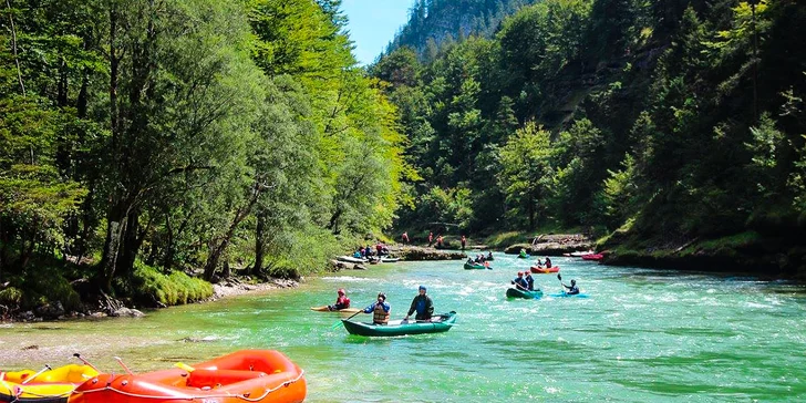 Dvojdňový dobrodružný rafting v rakúskych Alpách na rieke Salza