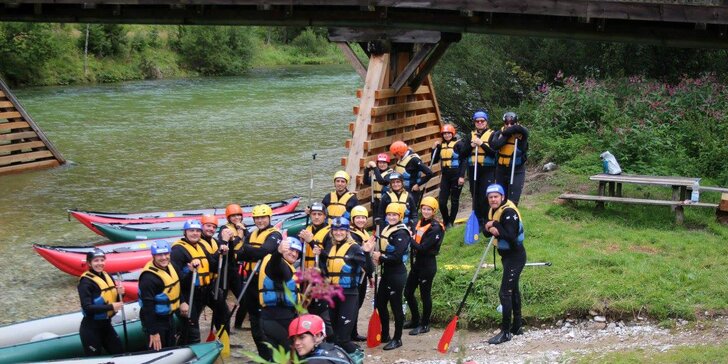 Dvojdňový dobrodružný rafting v rakúskych Alpách na rieke Salza