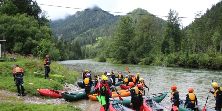 Dvojdňový dobrodružný rafting v rakúskych Alpách na rieke Salza