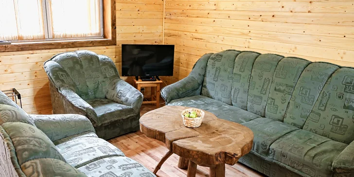 Relax pod Tatrami pre celú rodinu - kompletne zariadené drevenice Jenny pre 2 - 7 osôb