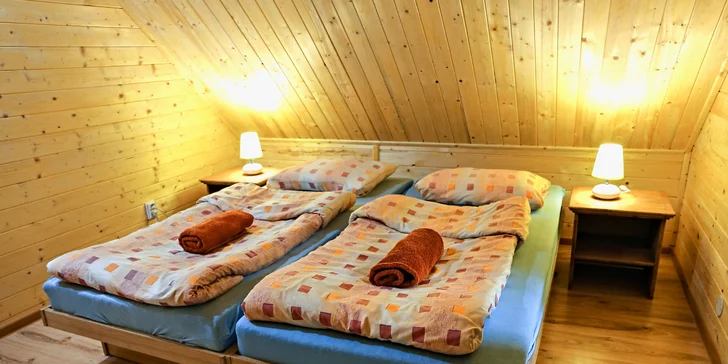 Relax pod Tatrami pre celú rodinu - kompletne zariadené drevenice Jenny pre 2 - 7 osôb