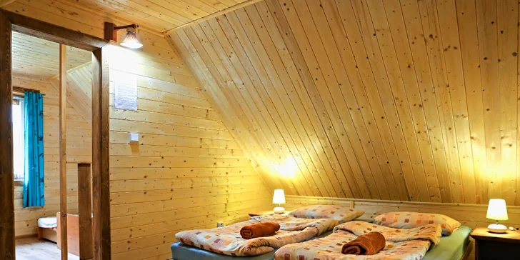 Relax pod Tatrami pre celú rodinu - kompletne zariadené drevenice Jenny pre 2 - 7 osôb