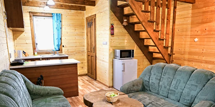 Relax pod Tatrami pre celú rodinu - kompletne zariadené drevenice Jenny pre 2 - 7 osôb