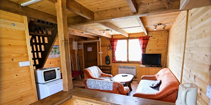 Relax pod Tatrami pre celú rodinu - kompletne zariadené drevenice Jenny pre 2 - 7 osôb