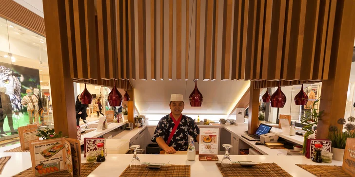 XXL Sushi menu (42 kúskov) v Sushi bare Sunshine v Auparku