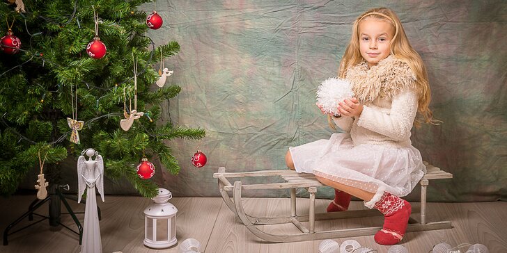 Vianočné fotografovanie v ateliéri aj s úpravou fotografií