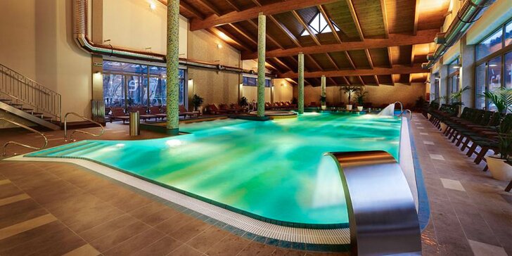 Vstup do vodného a saunového sveta Wellness hotela Bystrá*** v Nízkych Tatrách