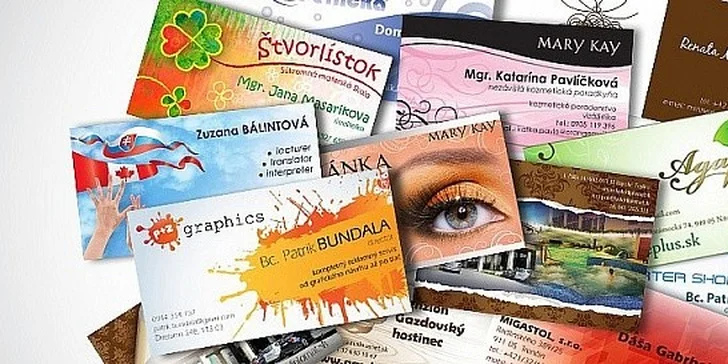 Grafický návrh + tlač 500 ks vizitiek