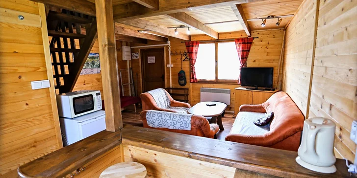 Relax pod Tatrami pre celú rodinu - kompletne zariadené drevenice Jenny pre 2 - 7 osôb