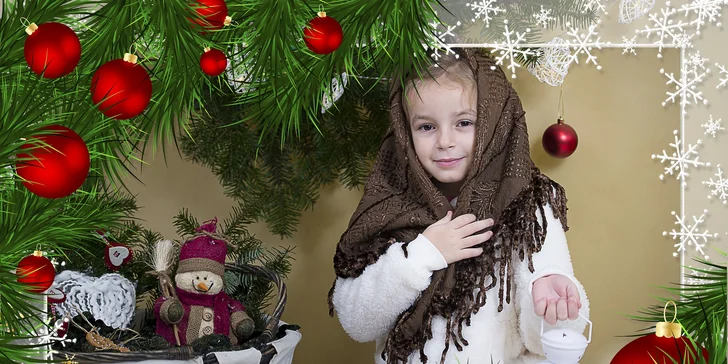 Vianočné fotografovanie v ateliéri aj s úpravou fotografií