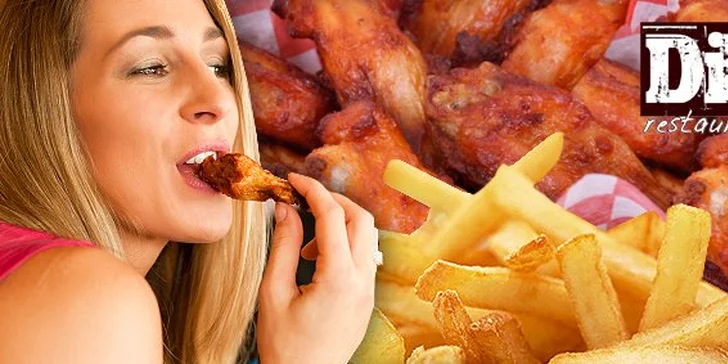 2,49 € za lahodné chrumkavé grilované kuracie krídelká s hranolčekmi a omáčkou! Neváhajte a doprajte si chutný obed či večeru v reštaurácii Diera so zľavou až 64%.