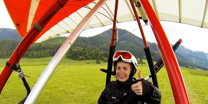 Let motorovým rogalom nad Kriváň, cez Štrbské pleso - video v cene!