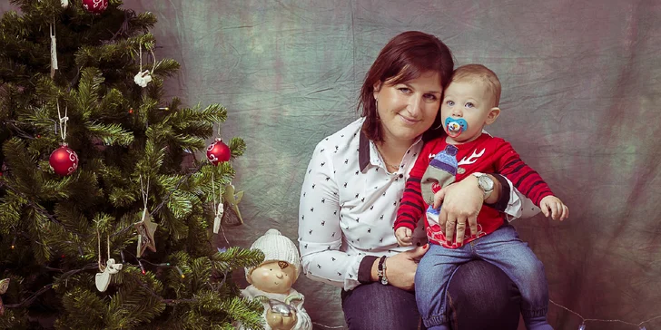 Vianočné fotografovanie v ateliéri aj s úpravou fotografií