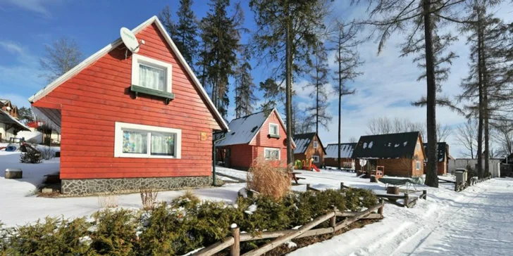Zimná dovolenka vo Vysokých Tatrách v apartmánoch, chatke lebo domčeku! Jedno dieťa do 12 r. zdarma!