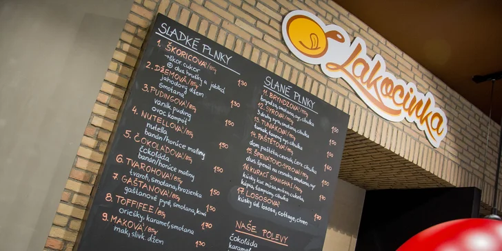 Sladké a slané palacinky v obľúbenej Lakocinke - možnosť zobrať aj so sebou!