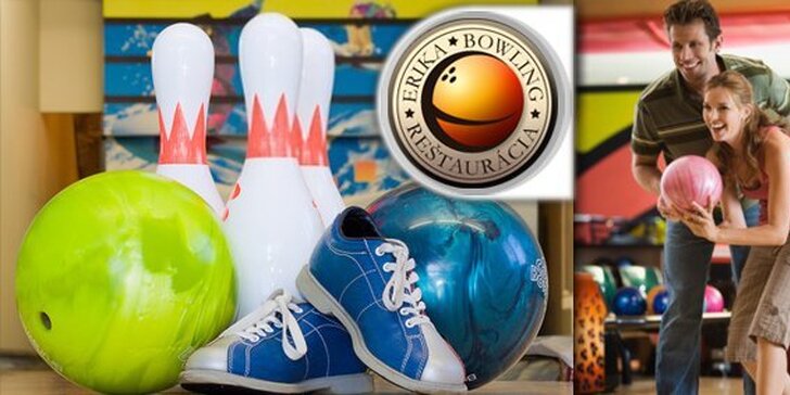 1,99 eur za hodinu bowlingu v skvelej reštaurácii Bowling Erika. Užite si s priateľmi príjemné chvíle aktívneho oddychu, so zľavou 71%! 