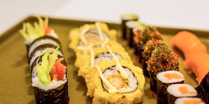 Sushi menu v Asean fast food
