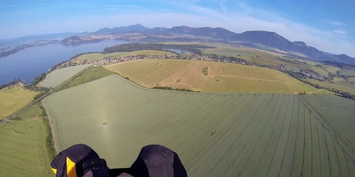Tandemový let na motorovom padáku ponad Zobor