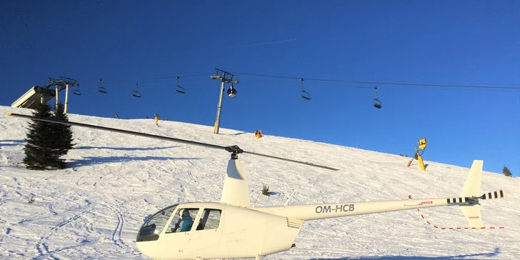 Až hodinový let helikoptérou pre 3 osoby: uleťte si aj na Silvestra!