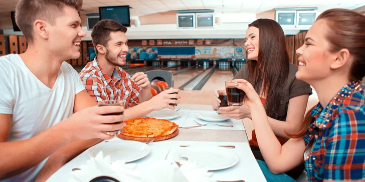 Hodinový prenájom bowlingovej dráhy a k tomu čerstvo upečená voňavá pizza pod zub!