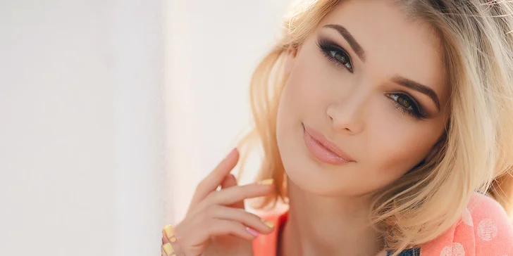 Hodvábne 3D či 4D mihalnice s úpravou obočia