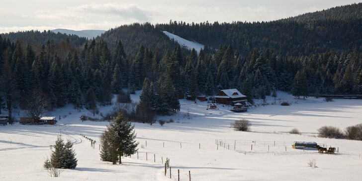 Zimná sezóna v zrekonštruovanom Hoteli Polianka s gurmánskou polpenziou a saunou v malebnom údolí Nízkych Tatier až so 4 Ski strediskami v okolí