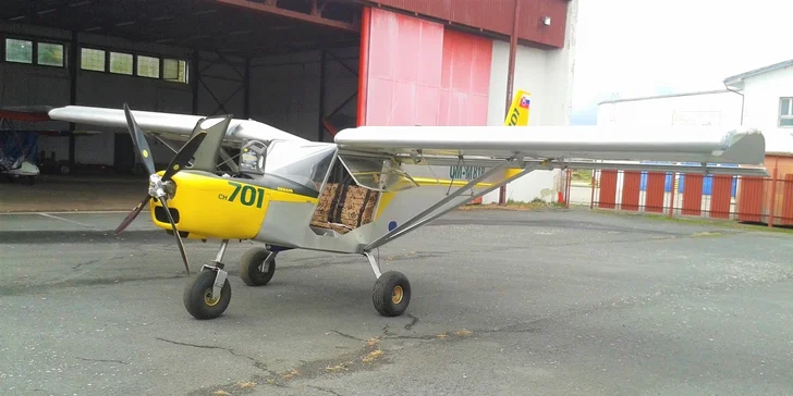 Let lietadlom Zenair STOL CH701 s možnosťou pilotovania ponad Oravskú priehradu, Oravský hrad a Roháče