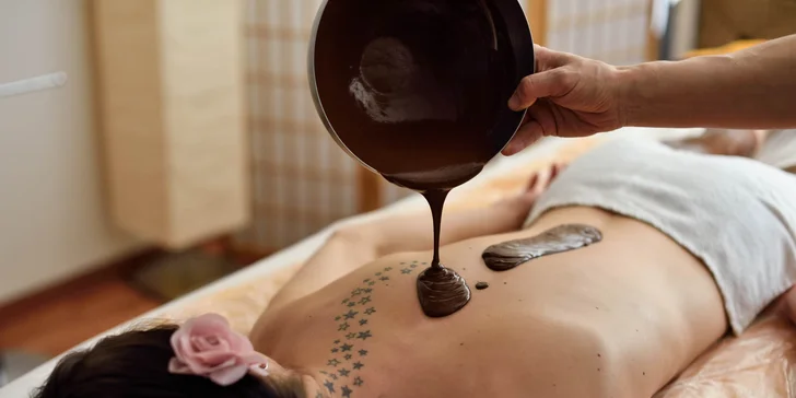 Komplexný balíček s čokoládovým zábalom alebo masáž horúcimi kameňmi