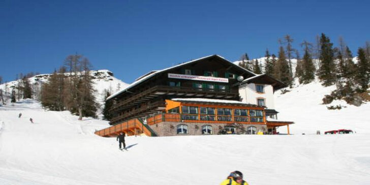 Lyžiarska dovolenka v rakúskych Alpách v hoteli priamo na svahu s polpenziou a saunou. Len 3,5 hod. od Bratislavy!