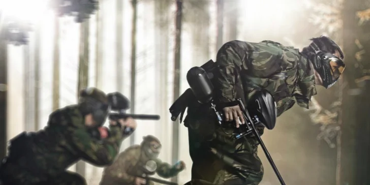 3 hodiny paintballovej prestrelky plné napätia