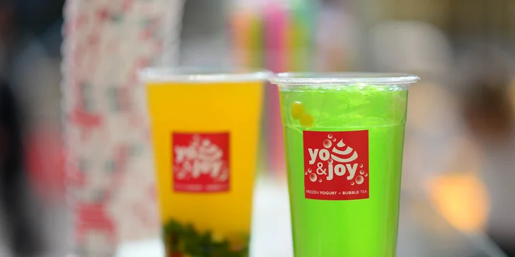 YO&JOY Frozen Yogurt alebo Bubble Tea - Bory Mall, Avion, Eurovea