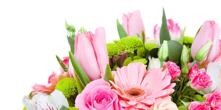 Zľavový voucher v hodnote 15 € na nákup kvetov - nezabudnite na Deň žien