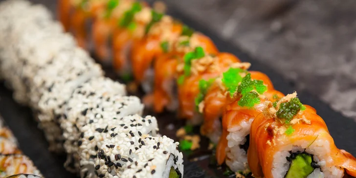 XXL Sushi menu (42 kúskov) v Sushi bare Sunshine v Auparku