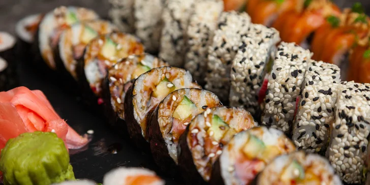 XXL Sushi menu (42 kúskov) v Sushi bare Sunshine v Auparku