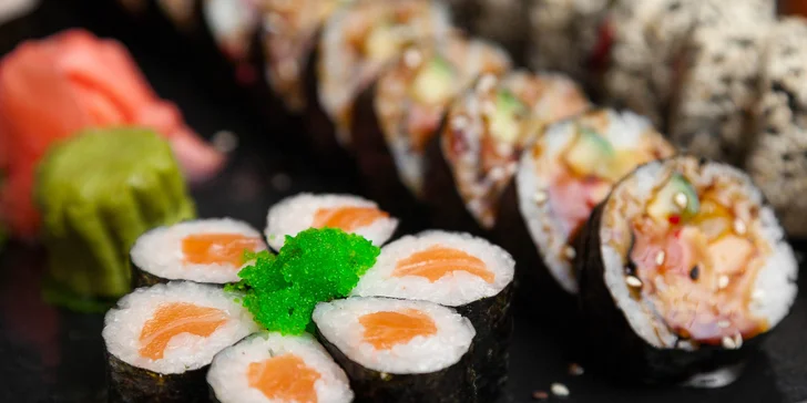 XXL Sushi menu (42 kúskov) v Sushi bare Sunshine v Auparku