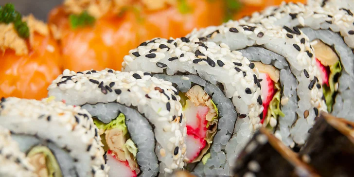 XXL Sushi menu (42 kúskov) v Sushi bare Sunshine v Auparku