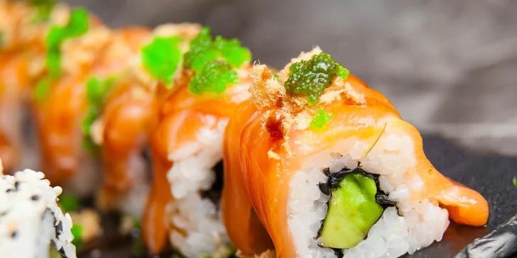 XXL Sushi menu (42 kúskov) v Sushi bare Sunshine v Auparku