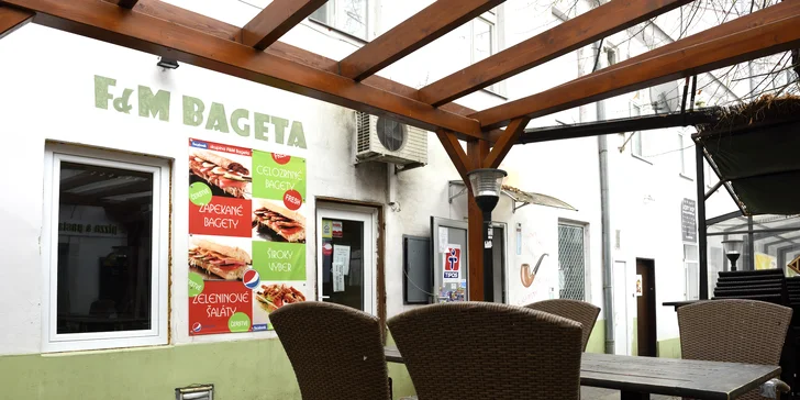 Vždy čerstvá bageta s nápojom