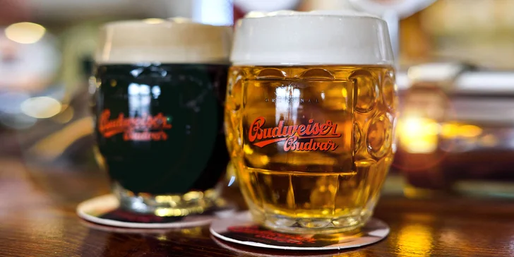 Neobmedzená konzumácia čapovaného Budvaru či dve pivá s panákom