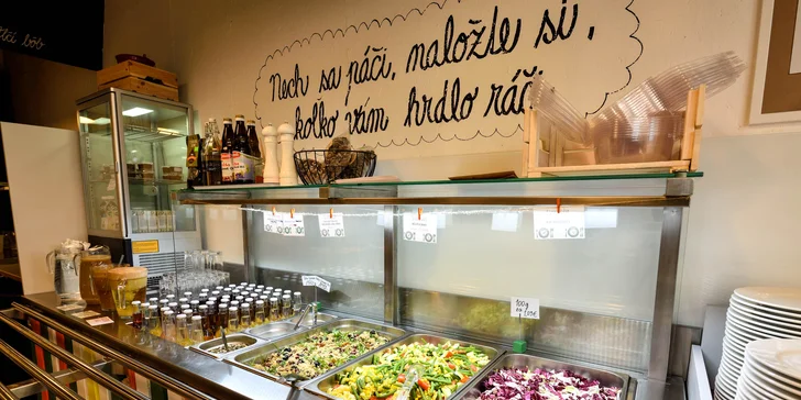 Zdravé trojchodové vegetariánske menu vo Fresh Markete